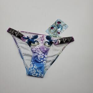 Sinful by Affliction Tropical Pyramid Bikini Bottom Women's Size XS